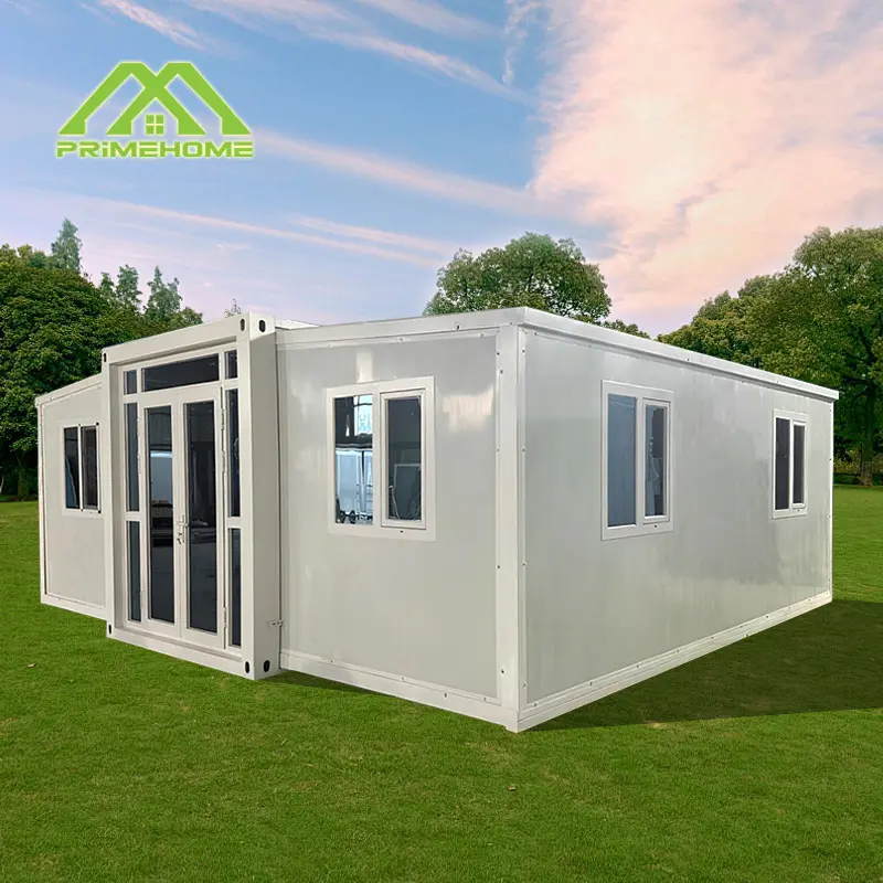 High-Quality Factory direct sales 20ft 30ft 40ft double-wing foldable container cabin Expandable container house with bathroom Manufacturer, Factory