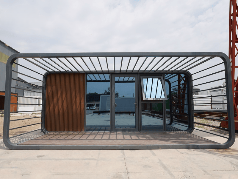 Custom apple capsule house built to EU standard
