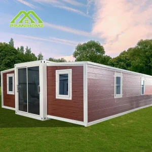 Double-wing foldable container cabin