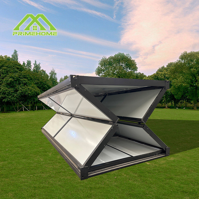 Collapsible steel frame container home for offices and guard rooms