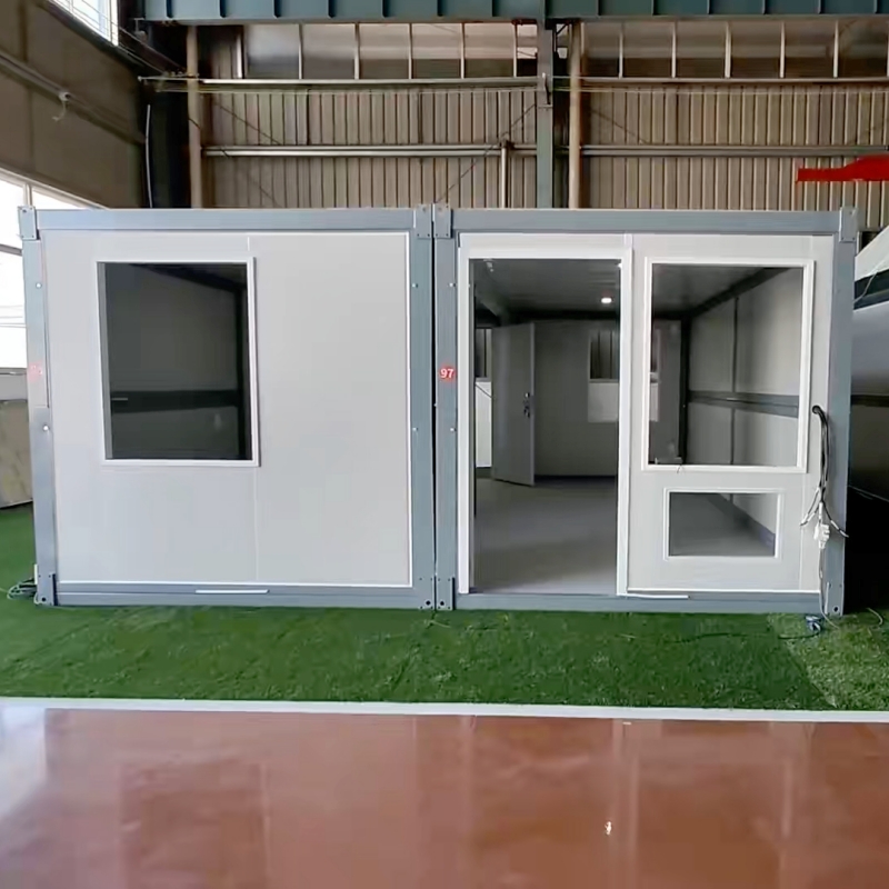 China Twin Spliced Foldable Container House Combined Modular Fold Out Container House for Staff Dormitory and Residence Manufacturer, Factory