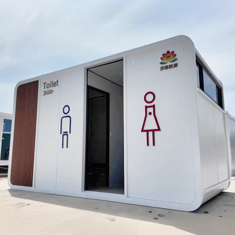 China Modular Apple Capsule Toilet with Modern Minimalist Appearance Safe and Sturdy Steel Structure Resort Toilet Supplier, Factories