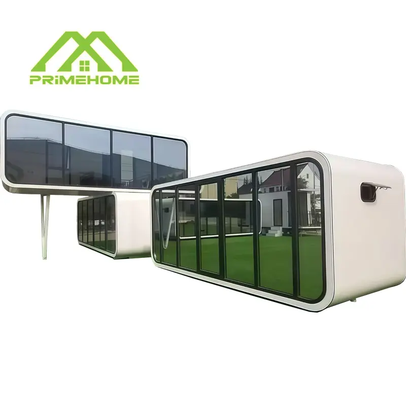 Custom 40-foot prefabricated modular Airbnb Apple Cabin from a Chinese factory Suitable for hotel living rooms and home use Factory, Factories