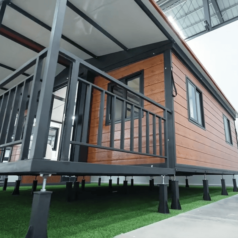 China Safe Sturdy Double Wing Expandable Container House with Terrace for Youth Outdoor Camping Study Activity Camps Manufacturers, Factories