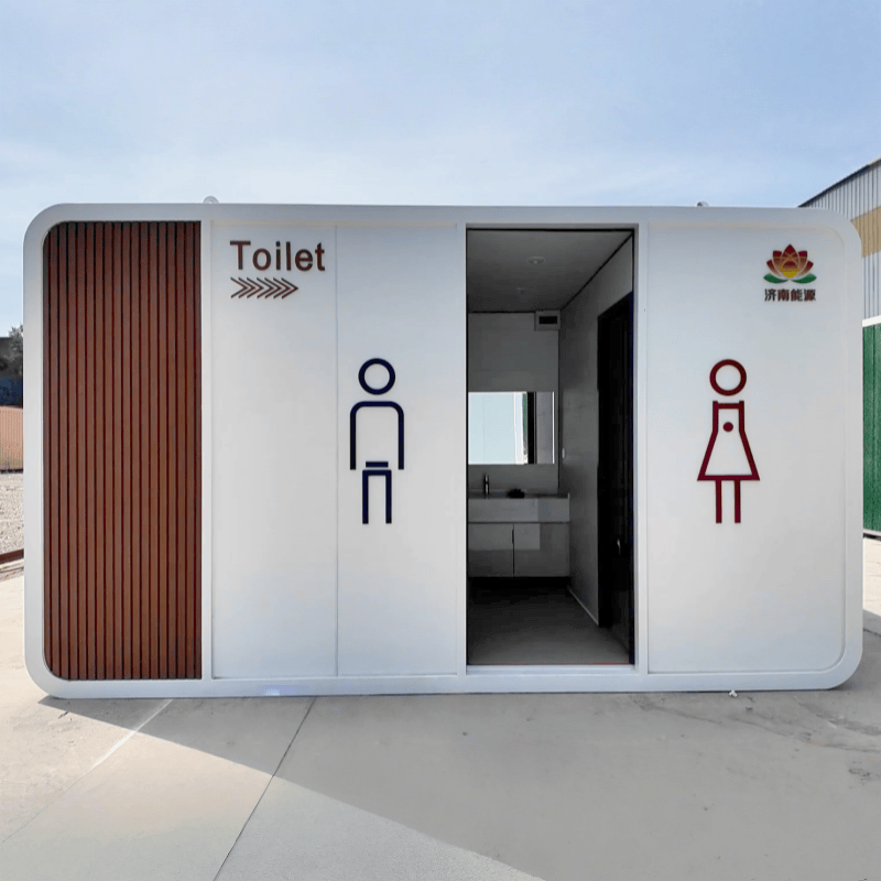 China Modular Apple Capsule Toilet with Modern Minimalist Appearance Safe and Sturdy Steel Structure Resort Toilet Supplier, Factories