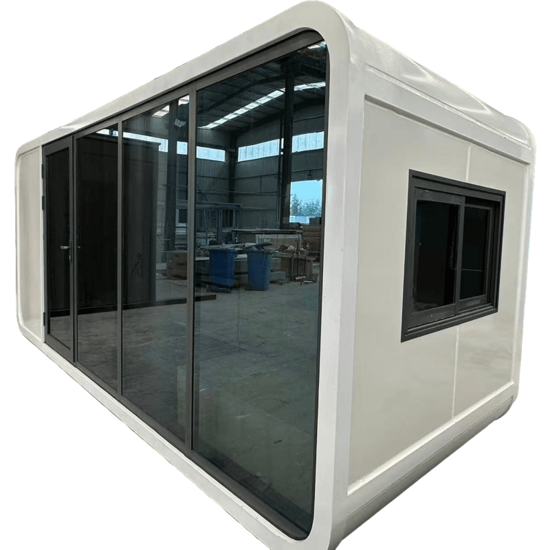 High-Quality 20ft Compact Budget Prefab Apple Cabin with Private Bathroom for Outdoor Glamping Factory, Factories
