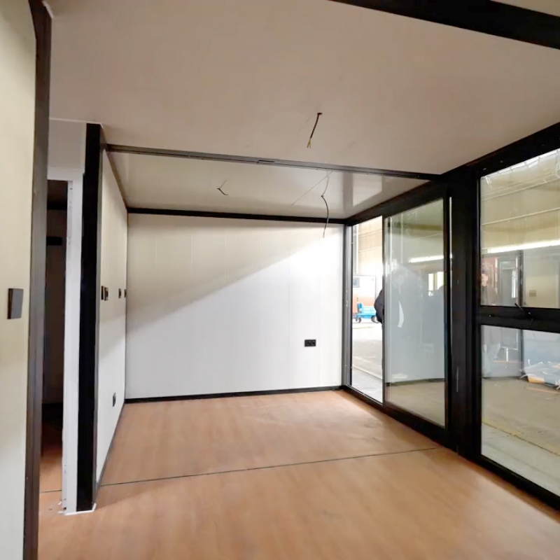 Wholesale 20FT Fast Assembly Flat Roof Foldable Expandable Container House with Glass Curtain Wall for Glamping Resort Supplier, Factory
