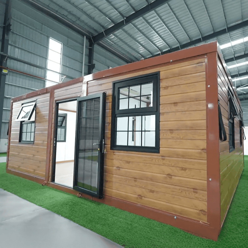 China 20FT Factory Direct Galvanized Steel Prefab House Double Wing Expandable Container House for Construction Camp Suppliers, Factory