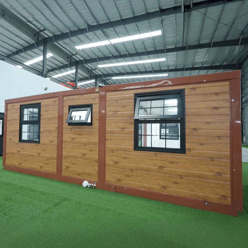 China 20FT Factory Direct Galvanized Steel Prefab House Double Wing Expandable Container House for Construction Camp Suppliers, Factory