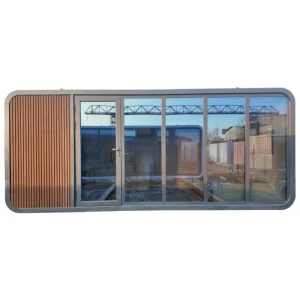 Custom Weatherproof Metal Carved Panel Apple Cabin Anti-Corrosion Modular Lodge