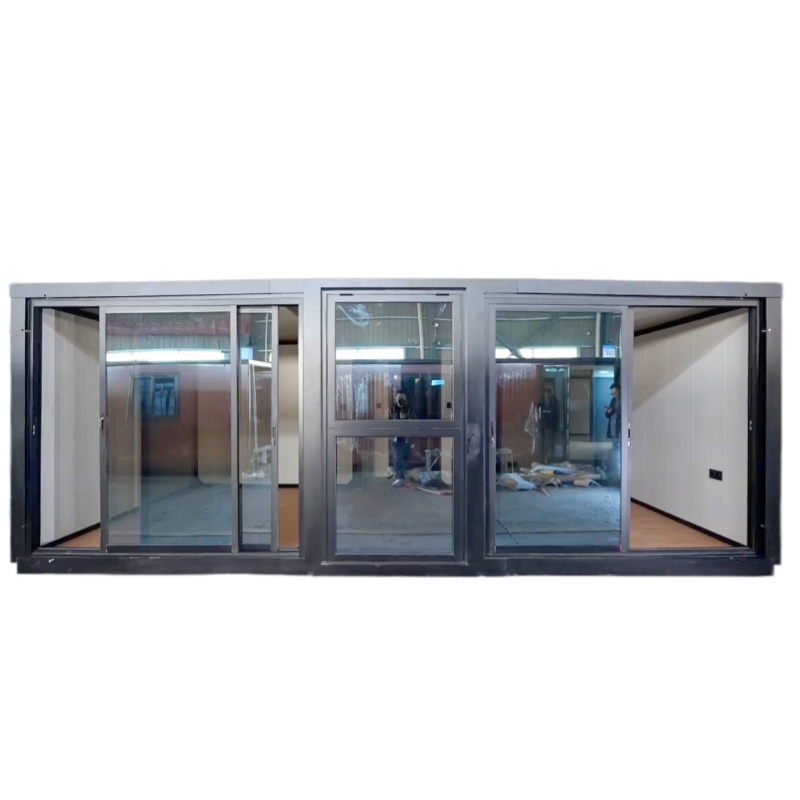 Wholesale 20FT Fast Assembly Flat Roof Foldable Expandable Container House with Glass Curtain Wall for Glamping Resort Supplier, Factory