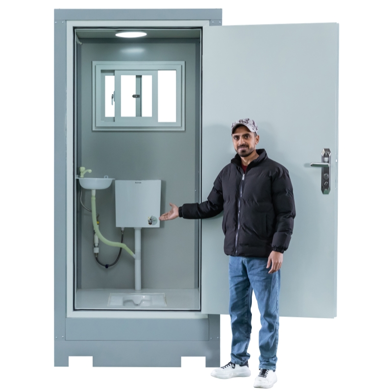 High-Quality Prefab Mobile Outdoor Toilet Portable Squat Toilet Single Unit for construction sites temporary event venues Manufacturers, Factory
