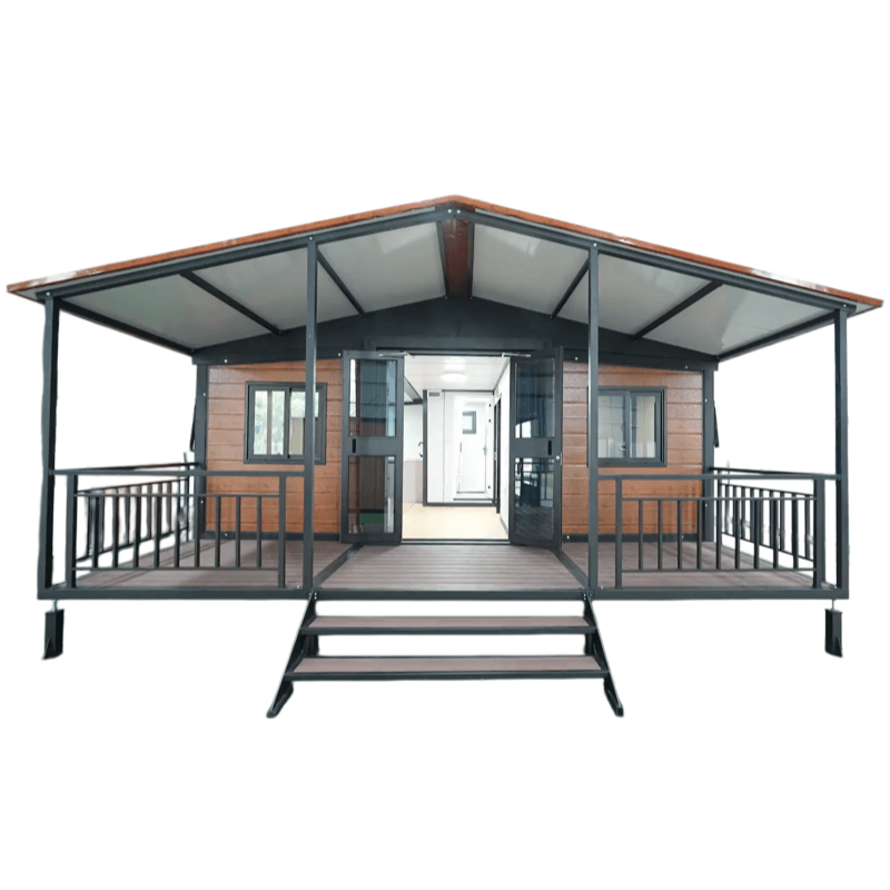 China Safe Sturdy Double Wing Expandable Container House with Terrace for Youth Outdoor Camping Study Activity Camps Manufacturers, Factories