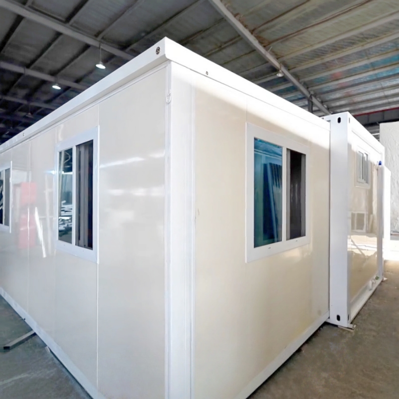 Custom 30FT 56sqm Living Space Prefab Expandable Container House with Private Bathroom for ADU Housing Accommodation Dormitory Supplier, Factories