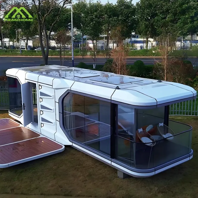 High-Quality Wholesale fully furnished luxury prefabricated capsule rooms Mobile creative hotels Modular spacecraft-style capsule house Suppliers, Factory