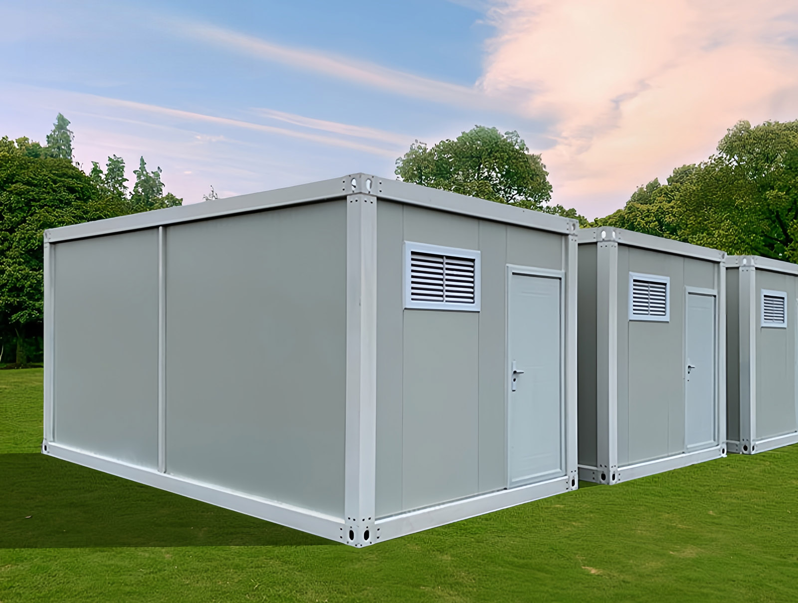 Container house factory fabrication line