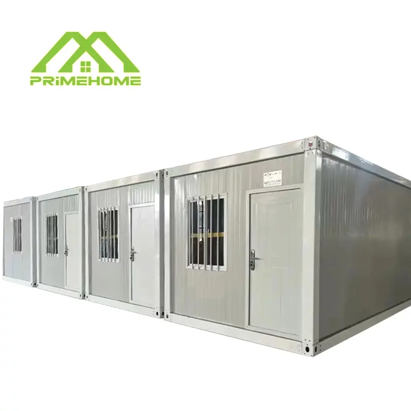 Wholesale 20foot portable prefabricated flat pack house with high-density steel frame Suitable for homes offices and apartments Factory, Factories