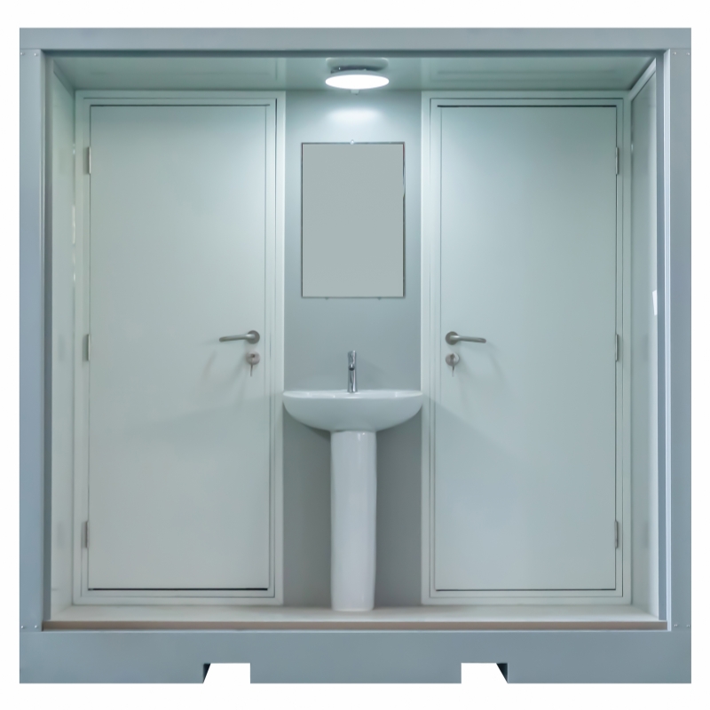 China Modern Integrated Prefab Portable Restroom Full-function Mobile Toilet for Glamping Camps Resort Public Restrooms Manufacturer, Suppliers