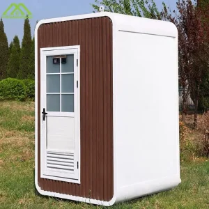 Single or double modular container toilet