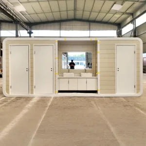 Wholesale Modern Prefab Public Restrooms Outdoor Apple Cabin Public Toilet
