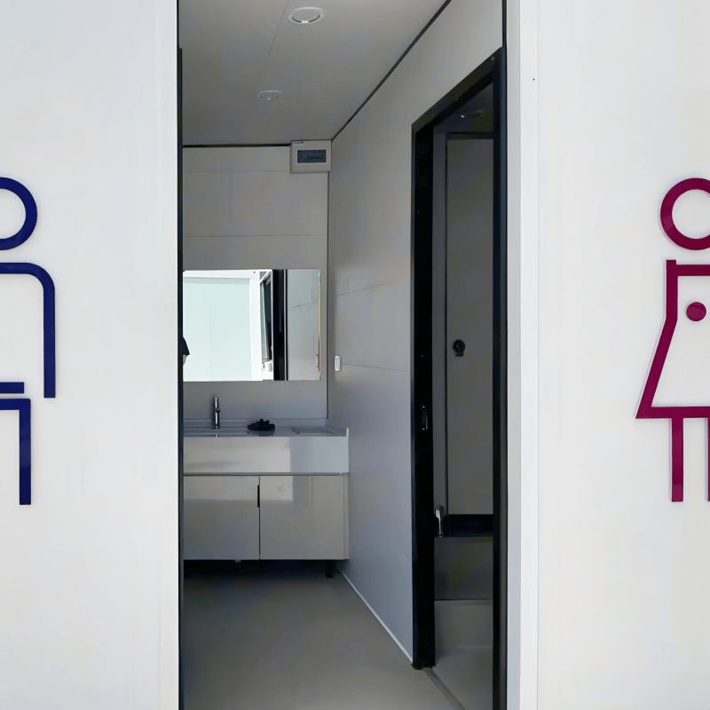China Modular Apple Capsule Toilet with Modern Minimalist Appearance Safe and Sturdy Steel Structure Resort Toilet Supplier, Factories