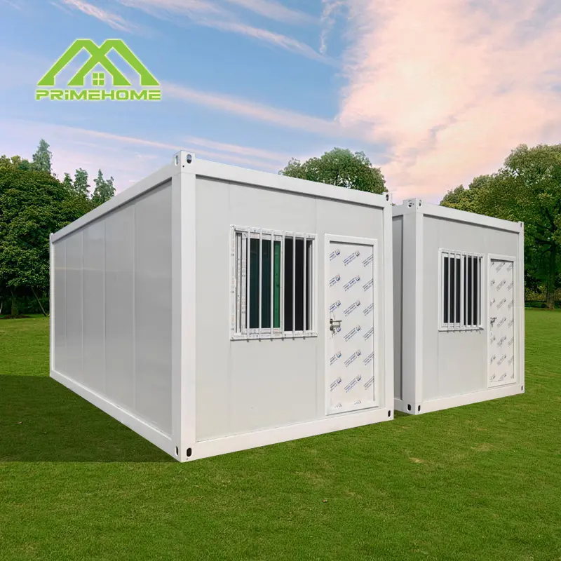 Wholesale 20foot portable prefabricated flat pack house with high-density steel frame Suitable for homes offices and apartments Factory, Factories