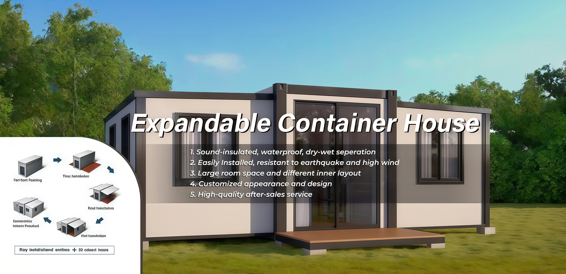 Modular container house project manufactured by PrimeHome