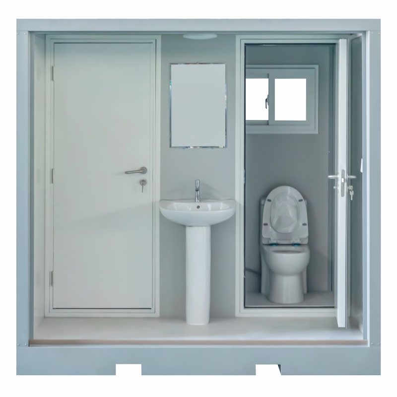 China Modern Integrated Prefab Portable Restroom Full-function Mobile Toilet for Glamping Camps Resort Public Restrooms Manufacturer, Suppliers