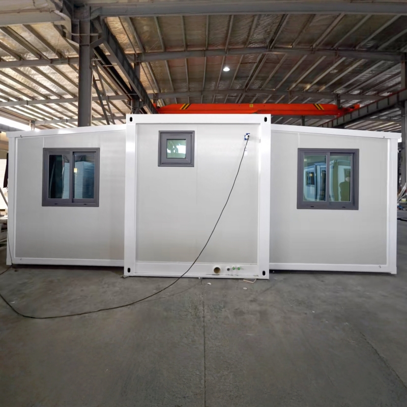 Wholesale 30FT White Expandable Container House 56㎡ Prefab Modular Living Space with Two Bedrooms Kitchen and Bathroom Manufacturer, Factories