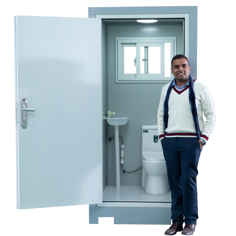 Wholesale Outdoor Portable Public Restroom Prefab Porta Potty Temporary Mobile Toilet for Camping Areas and Scenic Parks Manufacturers, Supplier