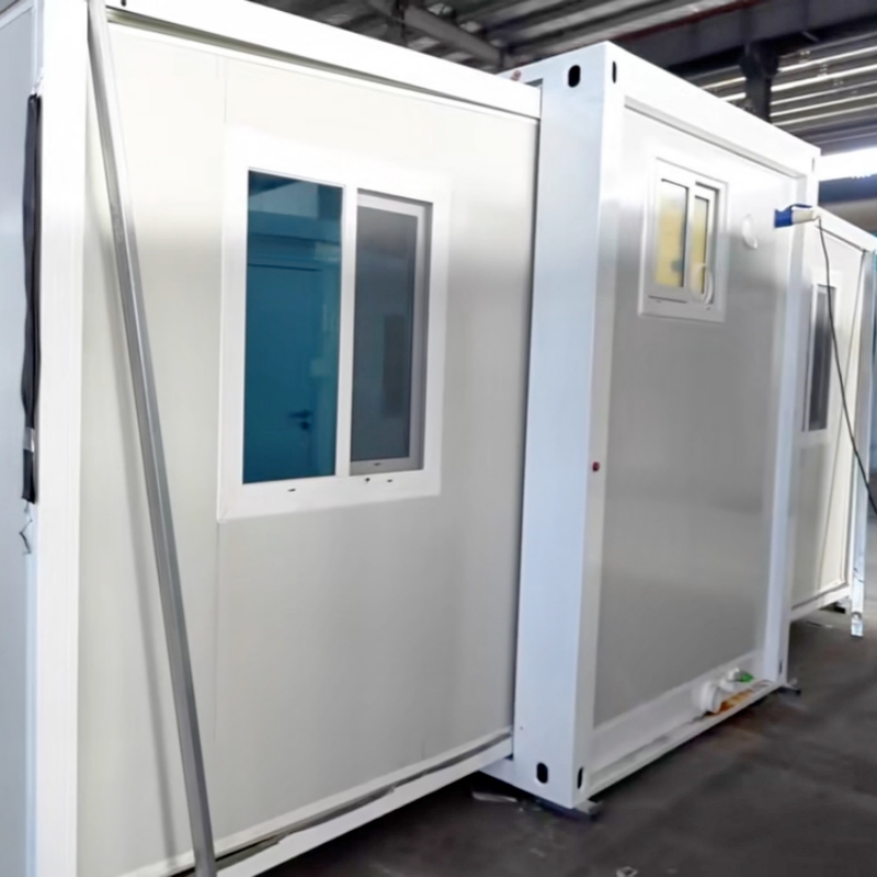 High-Quality ‌Cost Effective 40FT White Prefabricated Expandable Container House 5 Bedrooms Modular Staff Worker Dormitory Manufacturer, Manufacturers