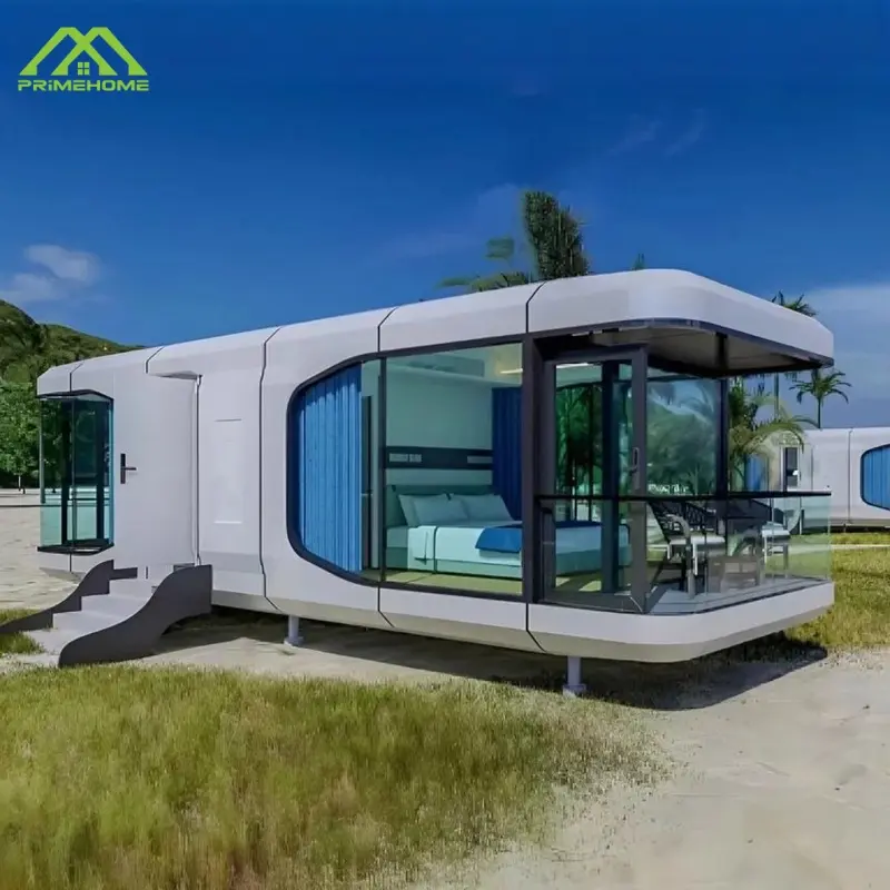 High-Quality Wholesale fully furnished luxury prefabricated capsule rooms Mobile creative hotels Modular spacecraft-style capsule house Suppliers, Factory