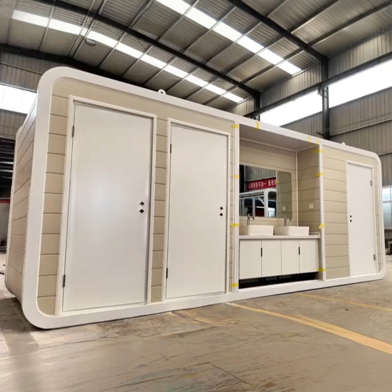 Wholesale Modern Prefab Public Restrooms Outdoor Apple Cabin Public Toilet for Park Scenic Spot and Street Suppliers, Factory