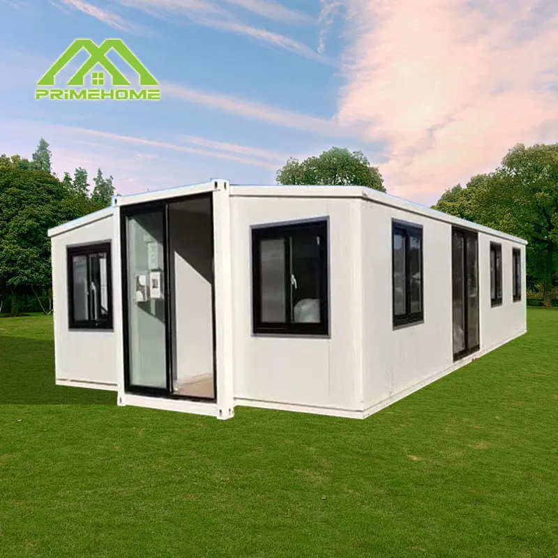 China 3 in 1 double-wing foldable container house Soundproof and sustainable Expandable ultimate luxury villa apartment Manufacturers, Suppliers