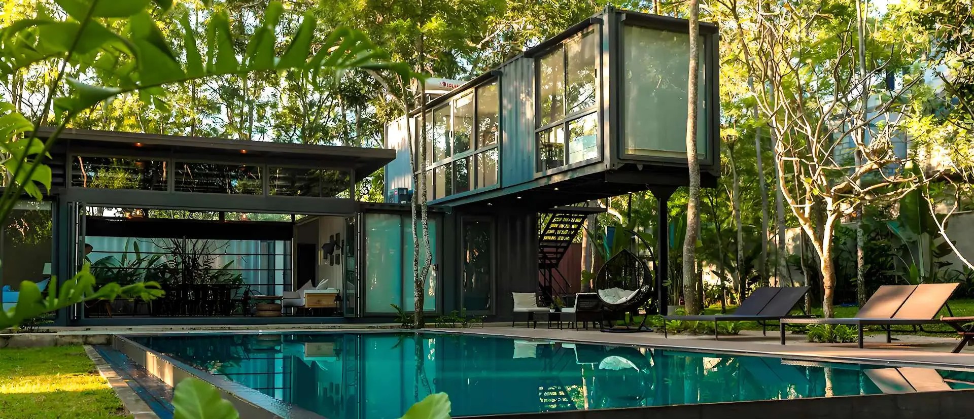Container houses for residential communities and vacation rentals
