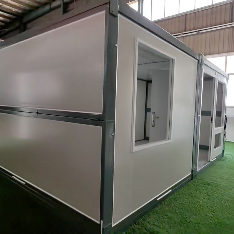 China Twin Spliced Foldable Container House Combined Modular Fold Out Container House for Staff Dormitory and Residence Manufacturer, Factory