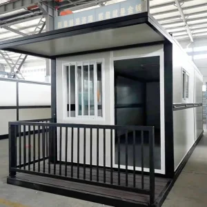Custom Durable Prefabricated Building Foldable Container House with Terrace