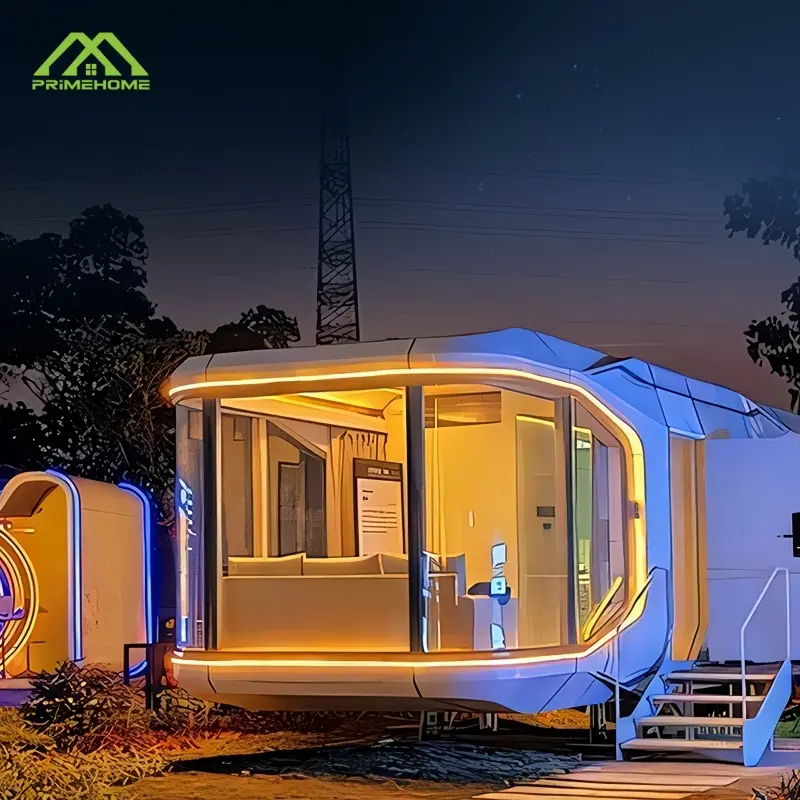 High-Quality Wholesale fully furnished luxury prefabricated capsule rooms Mobile creative hotels Modular spacecraft-style capsule house Suppliers, Factory