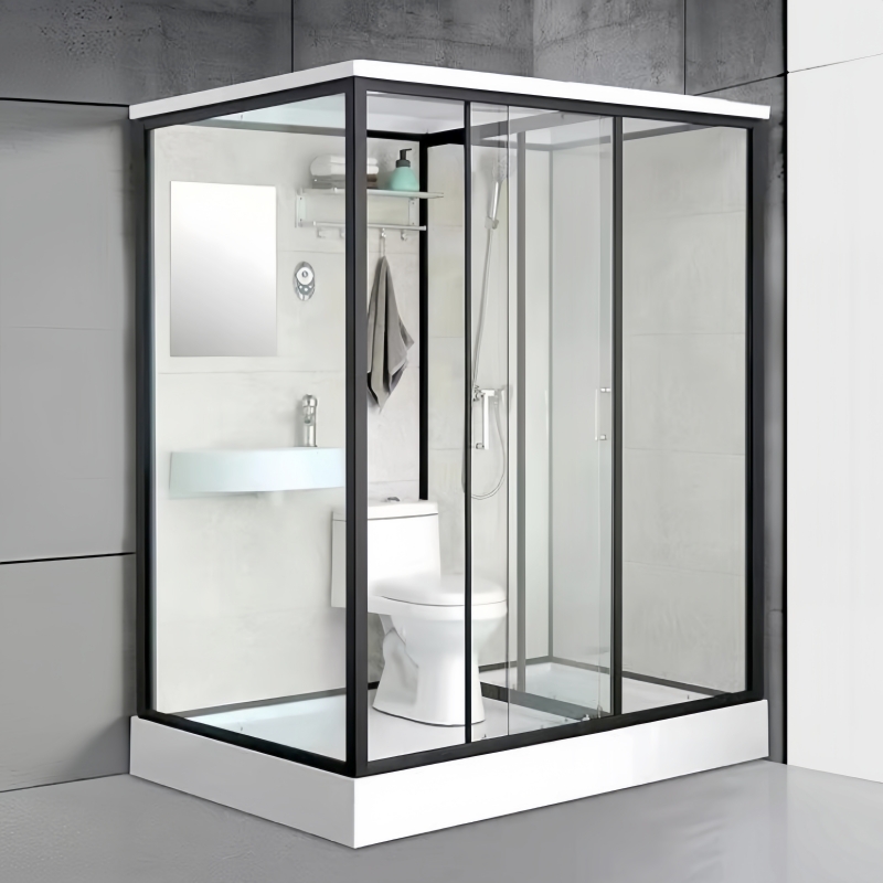 High-Quality Factory Pre-finished Customized Prefab Restroom With Shower Indoor Glass Wall Bathroom Manufacturer, Factory