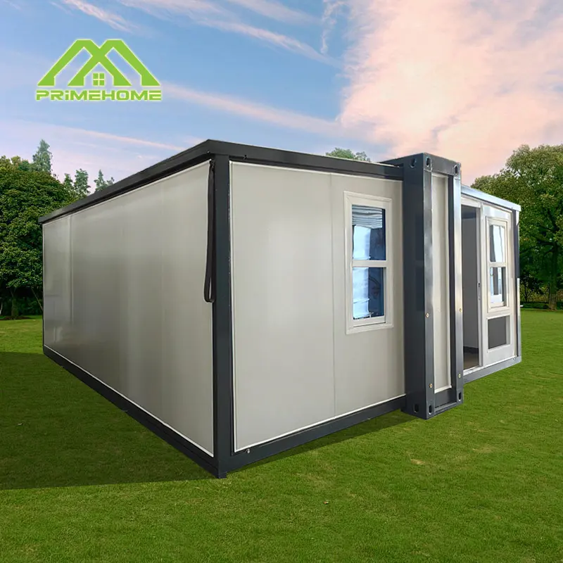 China 3 in 1 double-wing foldable container house Soundproof and sustainable Expandable ultimate luxury villa apartment Manufacturers, Suppliers