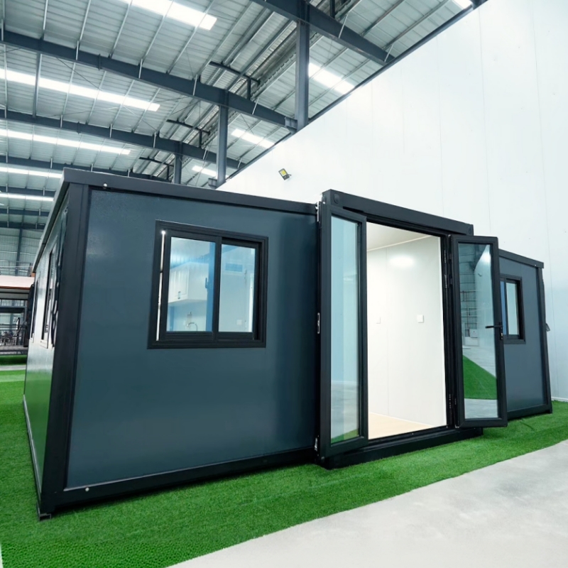 China 20FT Double Wing Factory Prefabrication Expandable Container House with Full Functional Layout Suppliers, Factories