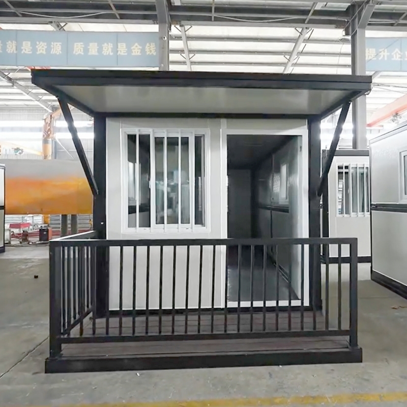Custom Durable Prefabricated Building Foldable Container House with Terrace for Engineering Tourism and Temporary Commercial Projects Manufacturers, Suppliers