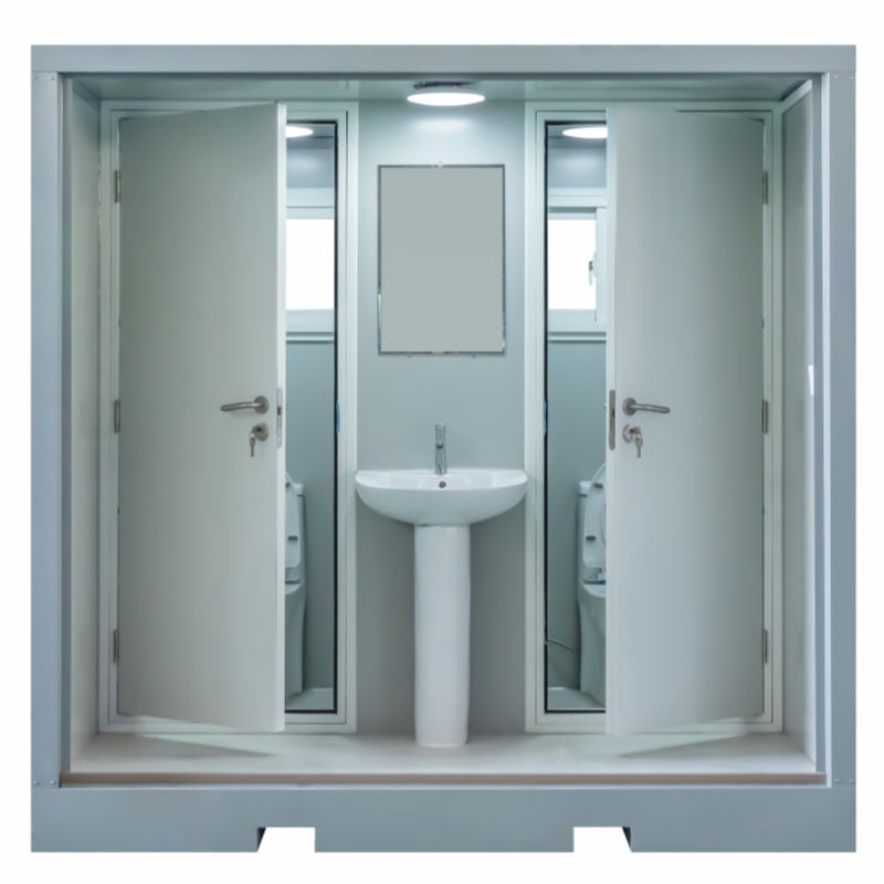 China Modern Integrated Prefab Portable Restroom Full-function Mobile Toilet for Glamping Camps Resort Public Restrooms Manufacturer, Suppliers