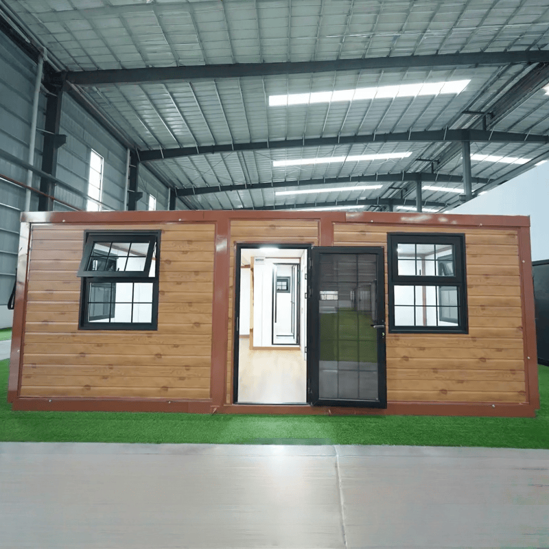 China 20FT Factory Direct Galvanized Steel Prefab House Double Wing Expandable Container House for Construction Camp Suppliers, Factory