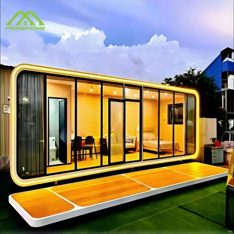 China Luxury prefabricated pod-style cabin Super cool apple-themed modular cabin Beautiful, practical, good-looking and inexpensive Manufacturers, Supplier