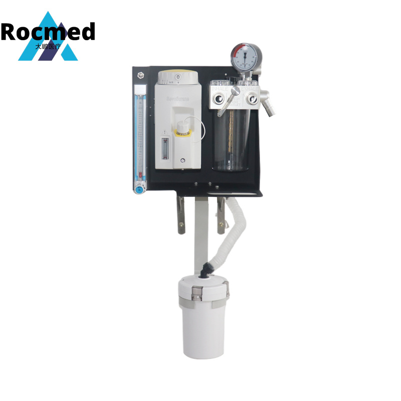 Máquina de Anestesia Veterinaria Móvil y Portátil para Hospital Clínico de Animales Precio / Fabricante Máquina de Anestesia Veterinaria con Ventilador