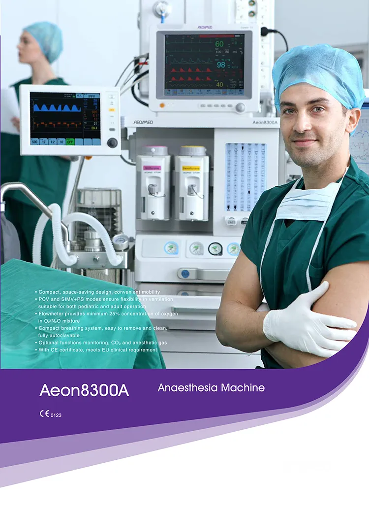 Circuito de Anestesia Médica Móvil con Ventilador