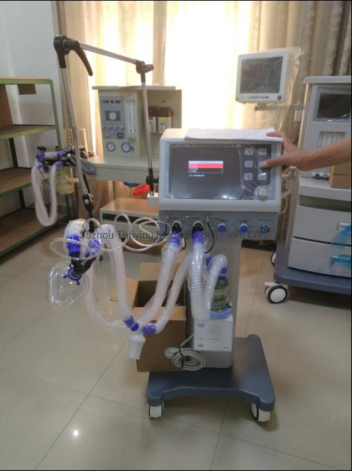 Equipo médico de UCI hospitalaria, máquina de ventilador, máquina respiratoria, máquina de respiración