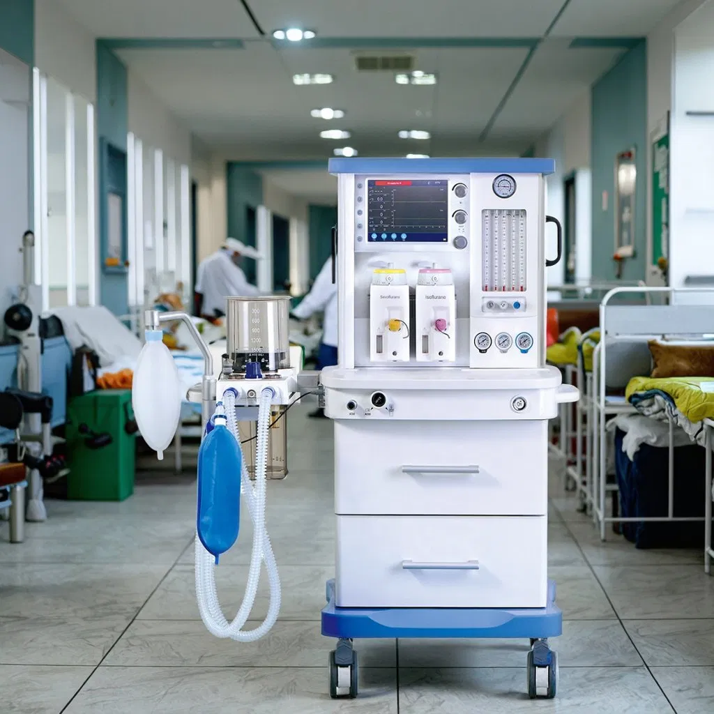 S6100A Ventilación de Sala de Operaciones de Emergencia en UCI Departamento de Anestesiología Máquina de Anestesia