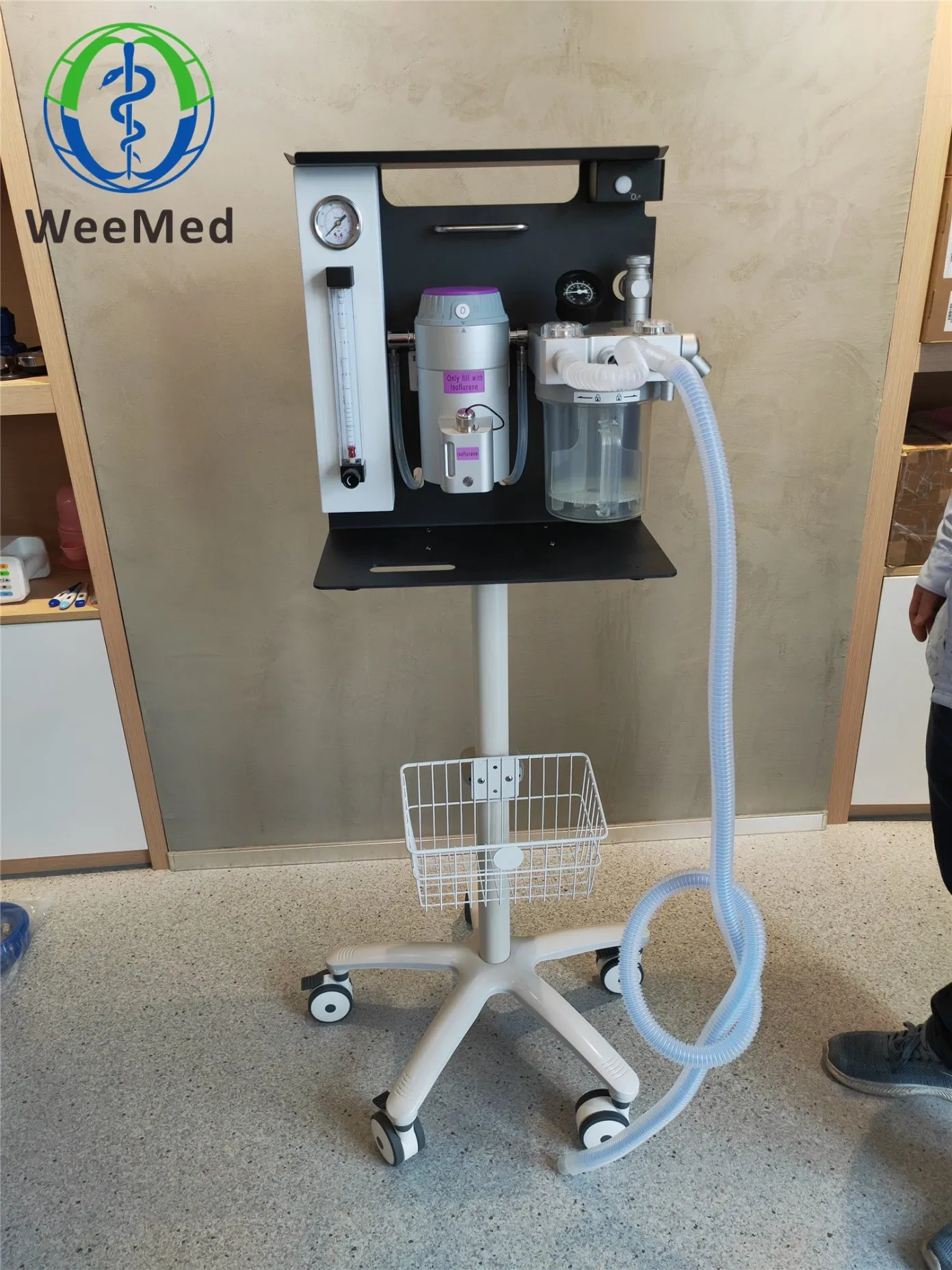 Máquina de anestesia portátil de emergencia de alta calidad para uso veterinario en mascotas